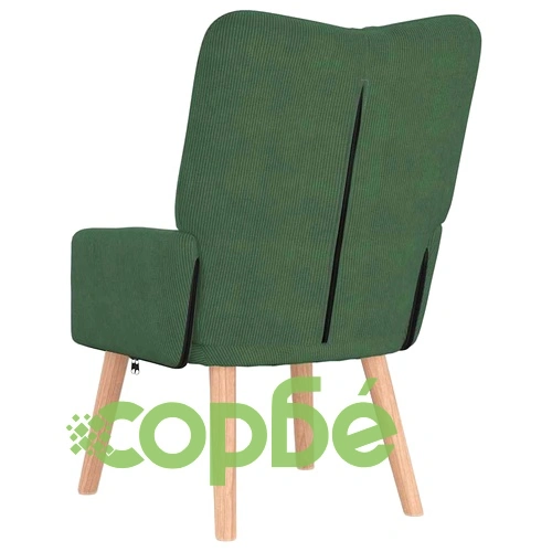 Кресло за релаксация джунглово зелено 63x67x94 см текстил стомана ➤ топ цена ➤ sorbe.bg