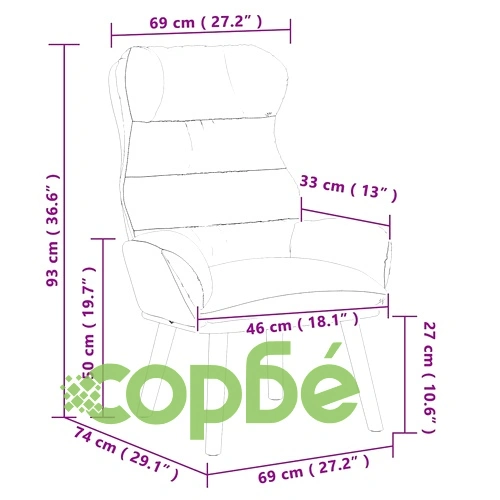 Фотьойл Бежово, Тъкан Шерпа, 69 x 74 x 93 см ➤ топ цена ➤ sorbe.bg