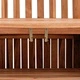 Градинска пейка от тиково дърво с отделение за съхранение 114x60x90 см