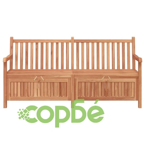 Градинска Пейка за Съхранение от Тиково Дърво 180 x 60 x 90 см ➤ топ цена ➤ sorbe.bg