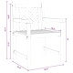 Градински столове от масивно тиково дърво - комплект 2 броя 58x60x90 см кафяви
