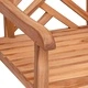 Градински столове от масивно тиково дърво - комплект 2 броя 58x60x90 см кафяви