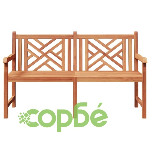 Градинска пейка 150 x 60 x 90 см от масивно тиково дърво ➤ топ цена ➤ sorbe.bg