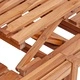 Пейка с маса от масивно тиково дърво 150x60x90 см кафяв цвят