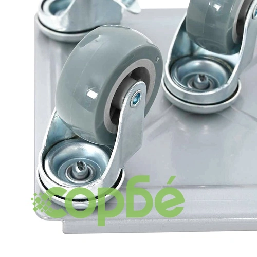 Комплект мебелни ролки 4 бр. с повдигач 17,5x16x7,5 см, стомана, 1600 кг ➤ топ цена ➤ sorbe.bg