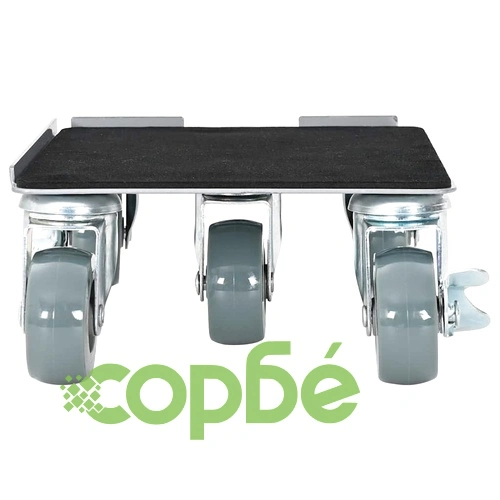 Комплект мебелни ролки 4 бр. с повдигач 17,5x16x7,5 см, стомана, 1600 кг ➤ топ цена ➤ sorbe.bg