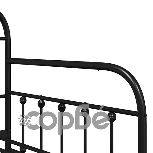 Стоманена рамка за легло за ден черна 90x200 см ➤ топ цена ➤ sorbe.bg