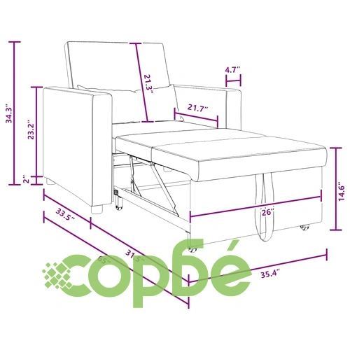 3-в-1 диван легло трансформер светлосиво 90x165x87 см текстил ➤ топ цена ➤ sorbe.bg