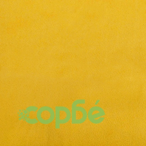 Яйцевиден стол с поставка за крака от жълто кадифе 63x73x90 см ➤ топ цена ➤ sorbe.bg