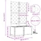Градински саксии с напоителна система 80x40x142 см стомана кафяво