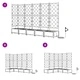 Градински саксии от стомана с напоителна система 120x120x126 см черни