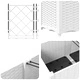 Градинска саксия с решетка бяла 120x120x143 см полипропилен