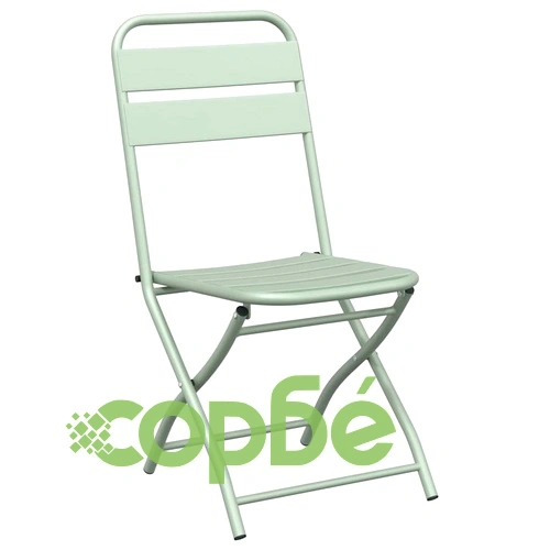 Бистро комплект 3 части сгъваем светъл мента стомана 55x55 см ➤ топ цена ➤ sorbe.bg