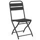 Бистро комплект 3 части от стомана, антрацит, сгъваем 55x55x72.5 см