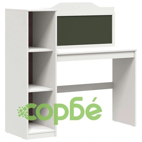 Дъска за писане с рафт бяло 120x45x118.5 см инженерно дърво ➤ топ цена ➤ sorbe.bg