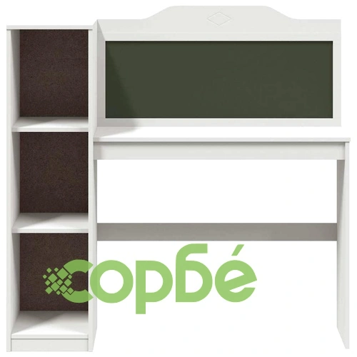 Дъска за писане с рафт бяло 120x45x118.5 см инженерно дърво ➤ топ цена ➤ sorbe.bg