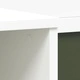 Дъска за писане бяла и сива 120x45x118.5 см от инженерно дърво с рафтове
