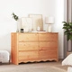Комод ДРАММЕН 111x43x73,5 см от Масивна Борова Дървесина в Бежов Цвят
