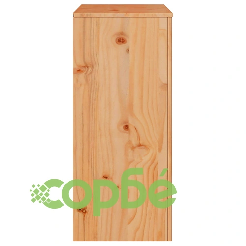 Шкафче за прибори ДРАММЕН 76,5x40x91 см от масивно борово дърво ➤ топ цена ➤ sorbe.bg