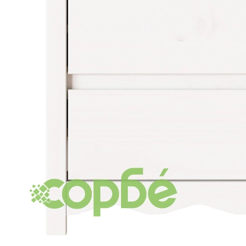 Комод ДРАММЕН Бял 76,5x40x91 см от Масивна Борова Дървесина ➤ топ цена ➤ sorbe.bg