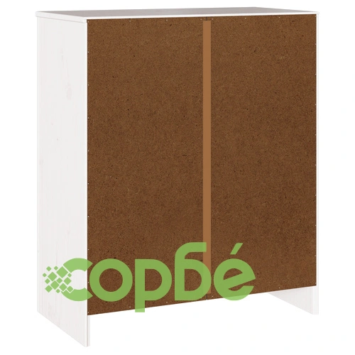 Комод ДРАММЕН Бял 76,5x40x91 см от Масивна Борова Дървесина ➤ топ цена ➤ sorbe.bg