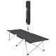 Сгъваеми къмпинг легла 2 броя с чанта за пренасяне - черни 600D Oxford тъкан 194x64x42 см