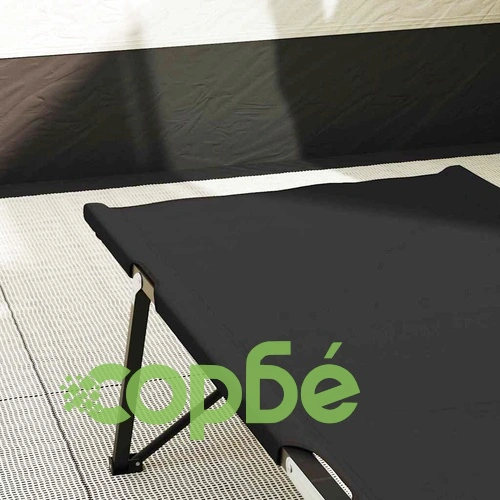 Сгъваеми къмпинг легла 2 бр. черни 206x73x45 см оксфордска тъкан ➤ топ цена ➤ sorbe.bg