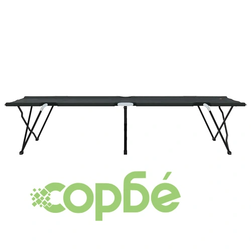 Сгъваеми къмпинг легла 2 бр. черни 206x73x45 см оксфордска тъкан ➤ топ цена ➤ sorbe.bg