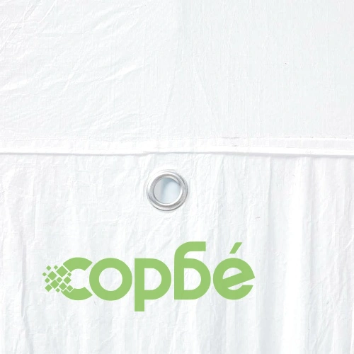 Парти шатър бял 8x4 м полиестер и стомана 800x400x266 см ➤ топ цена ➤ sorbe.bg