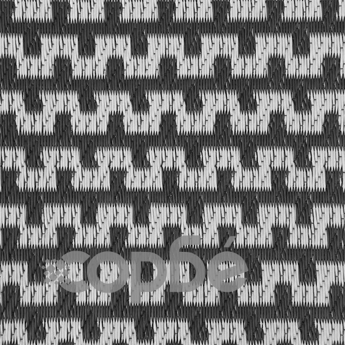 Външен килим ARAKIL черно и сиво 250x600 см полипропилен ➤ топ цена ➤ sorbe.bg