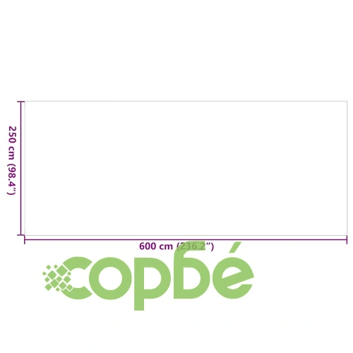 Външен килим ARAKIL черно и сиво 250x600 см полипропилен ➤ топ цена ➤ sorbe.bg