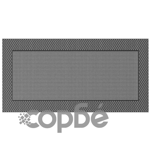 Външен килим ARAKIL черно и сиво 300x500 см полипропилен ➤ топ цена ➤ sorbe.bg