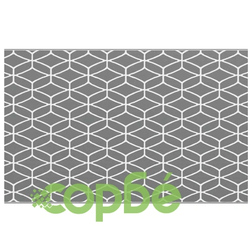 Външен килим ARAKIL сиво и бяло 250x400 см полипропилен ➤ топ цена ➤ sorbe.bg