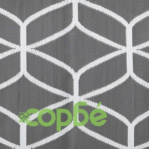 Външен килим ARAKIL сиво и бяло 250x400 см полипропилен ➤ топ цена ➤ sorbe.bg