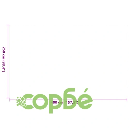 Външен килим ARAKIL сиво и бяло 250x400 см полипропилен ➤ топ цена ➤ sorbe.bg