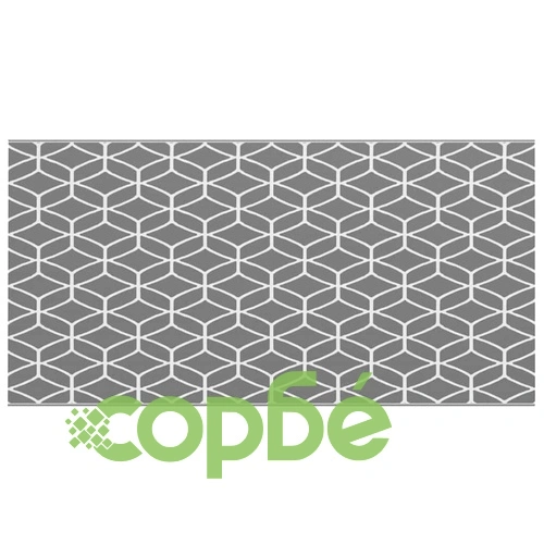 Външен килим ARAKIL сиво и бяло 250x500 см полипропилен ➤ топ цена ➤ sorbe.bg