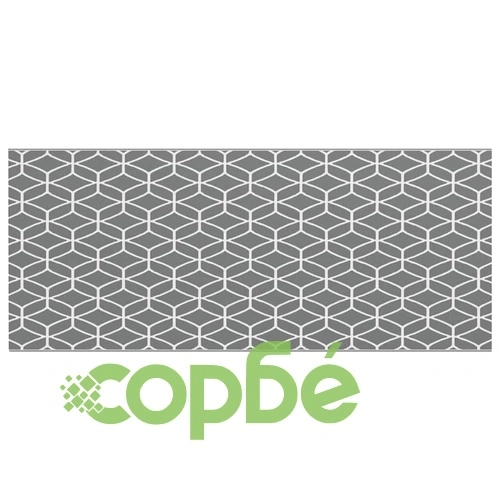 Външен килим ARAKIL сиво и бяло 250x600 см полипропилен ➤ топ цена ➤ sorbe.bg