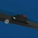 Градински парасол с LED осветление 395x245 см син и черен