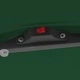 Градински парасол с LED осветление 295x295x245 см зелен и черен
