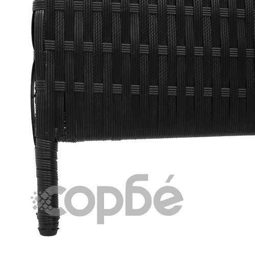 Пространствен разделител от полиратан, 3 панела, сгъваем, черен, 146x180 см ➤ топ цена ➤ sorbe.bg