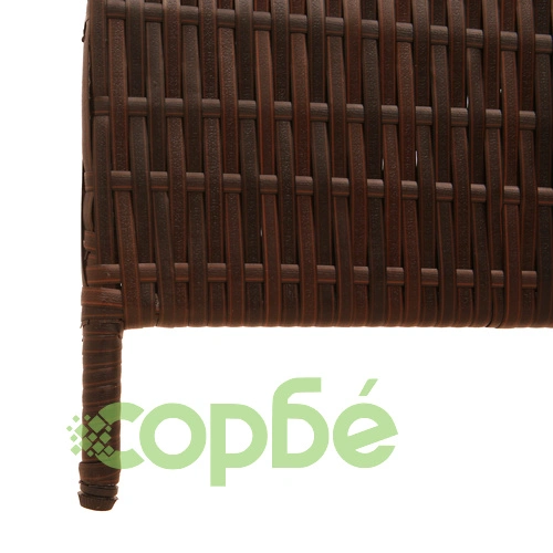 Разделител за стая 3 панела сгъваем кафяв 146x180 см от полиратан ➤ топ цена ➤ sorbe.bg