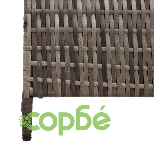 Сгъваем разделител за стая от полиратан сив 147x180 см ➤ топ цена ➤ sorbe.bg