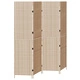 Разделител за стаи от натурален ратан - бежов, сгъваем, висок