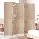 Разделител за стая от натурално дърво - 5-панелен сгъваем параван в бежов цвят, 180 см