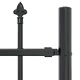 Градинска ограда с пика WOERDEN 240 x 140 см, стомана с прахово покритие