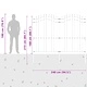 Градинска ограда със заострени върхове сива 215 cm прахово покритие стомана