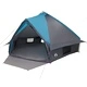 Тент за каравана 10 места, 567 x 470 x 242 см, синьо и сиво
