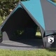 Тент тип Типи за 8 души от полиестер 490 x 410 x 210 см, синьо и сиво