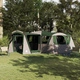 Семейна палатка за 20 души, 745x700x217 см, полиестер, зелено-бяла