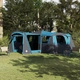 Семейна палатка за 20 души, 745 x 700 x 217 см, синьо и сиво